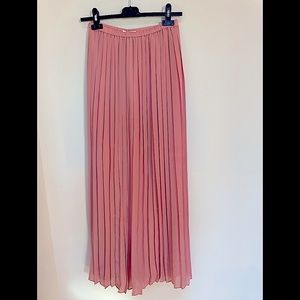 Madewell Coral-Pink Pleated Maxi Skirt - Great condition!
